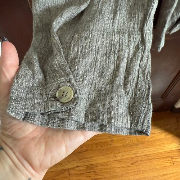 POETRY | Linen Cotton Blend Crinkle Gauze Relaxed Tapered Pant | Size 18 - Picture 4 of 8